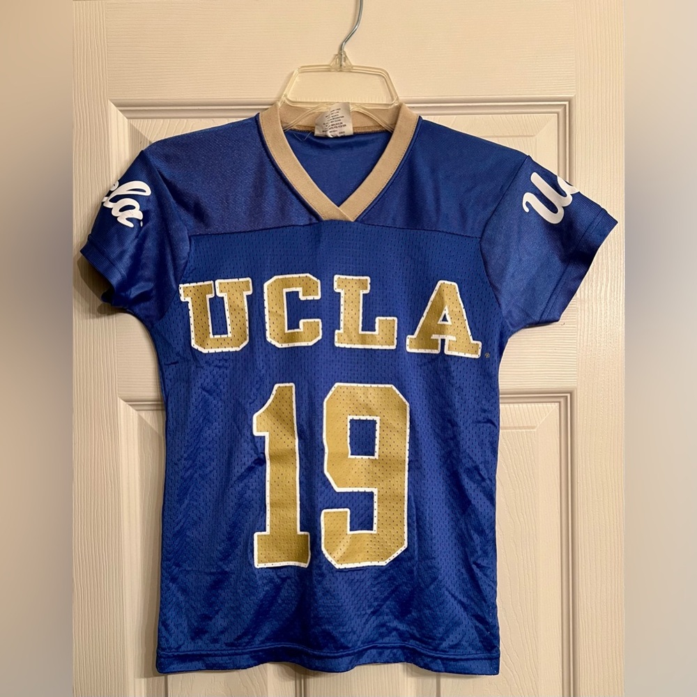 UCLA Football Women's Blue and Gold Jersey EUC!